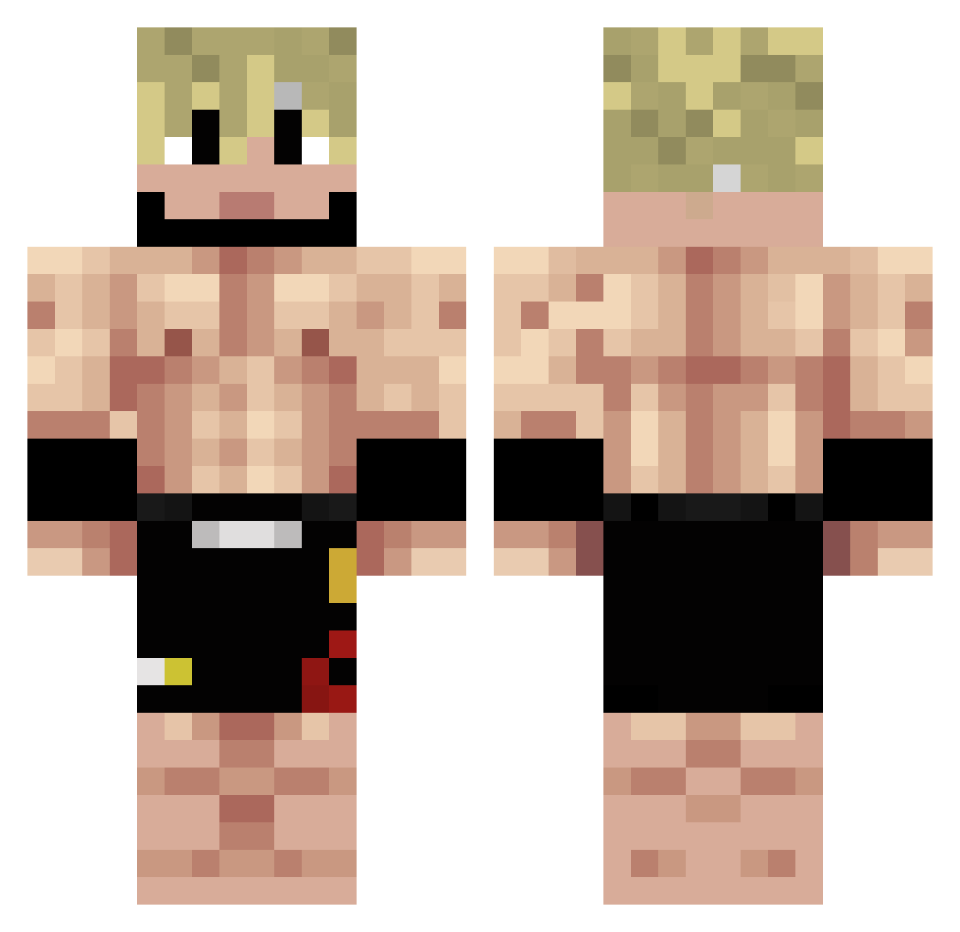 Lanna_Habsbourg Minecraft skin, front and back view
