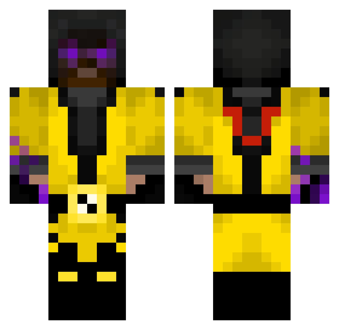Sopwano Minecraft skin, front and back view