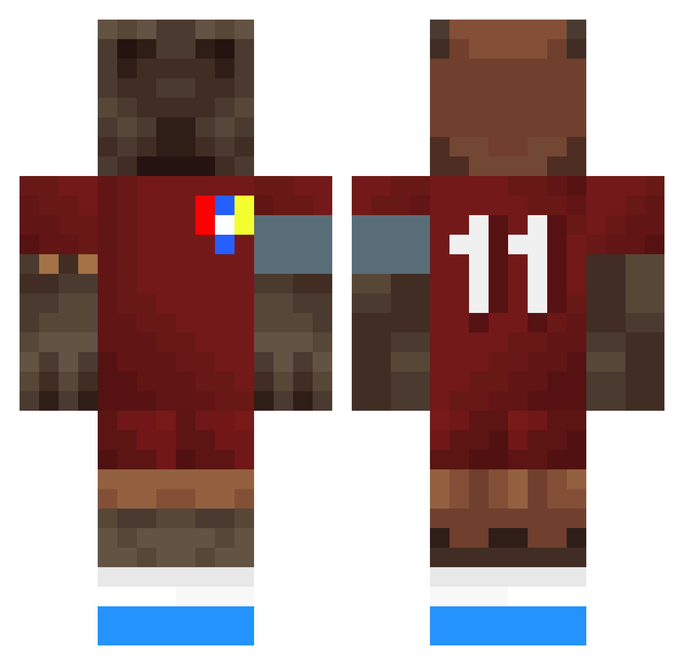 Lloyd_11 Minecraft skin, front and back view