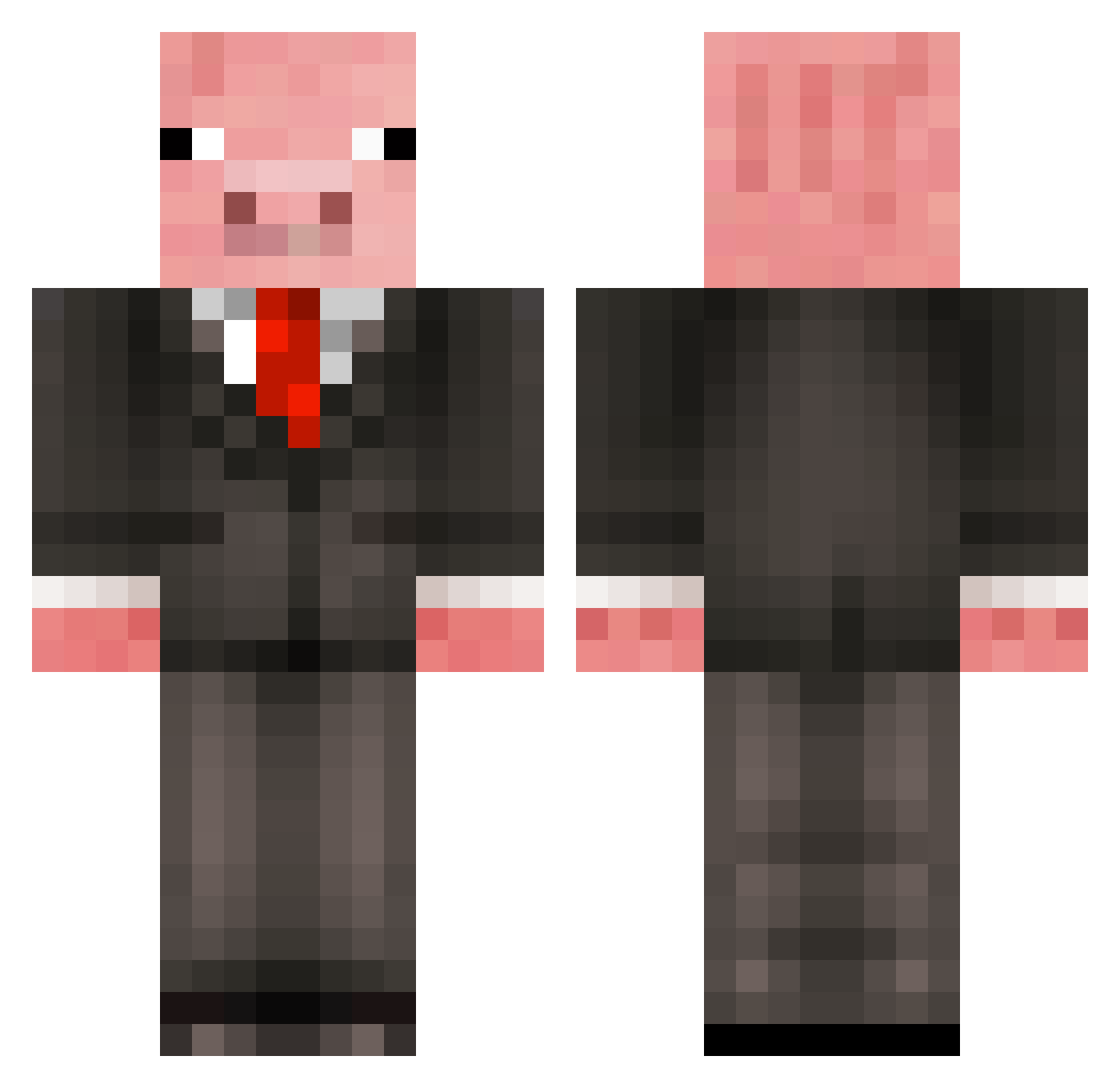 JonkeyManJunior Minecraft skin, front and back view