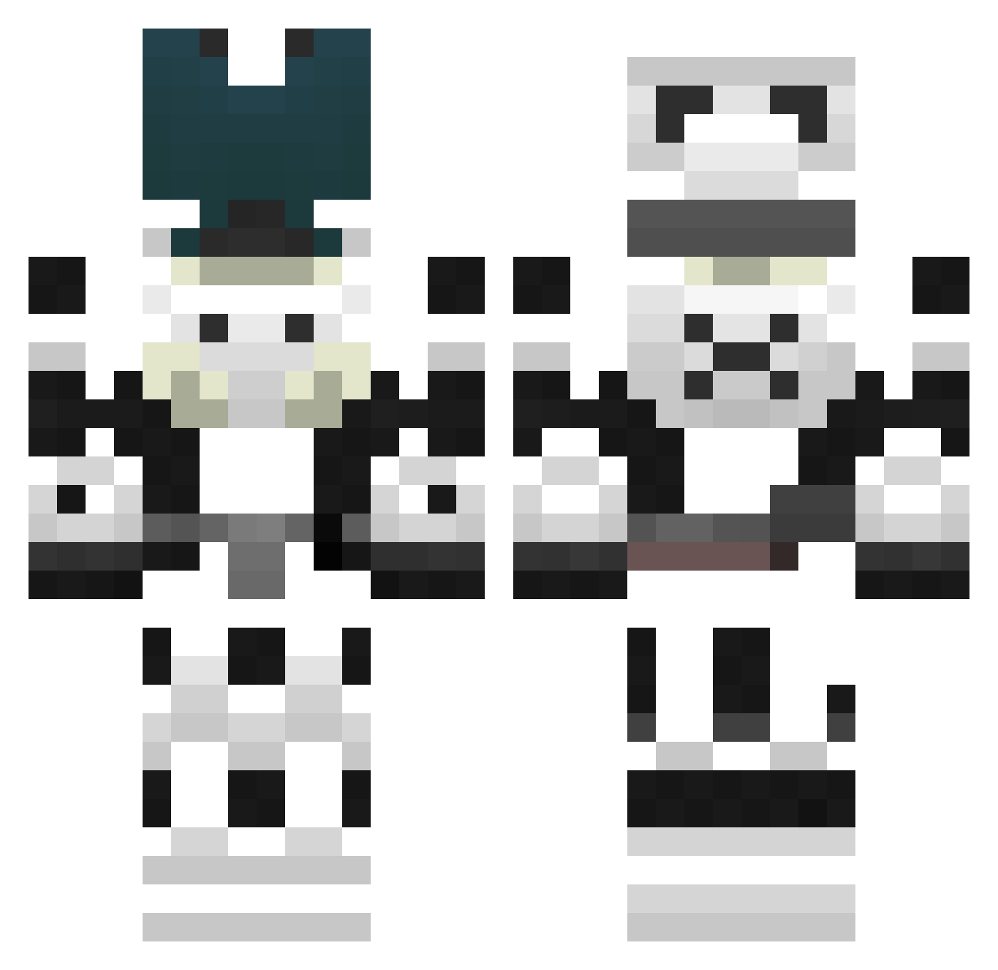 YoungBalerion Minecraft skin, front and back view