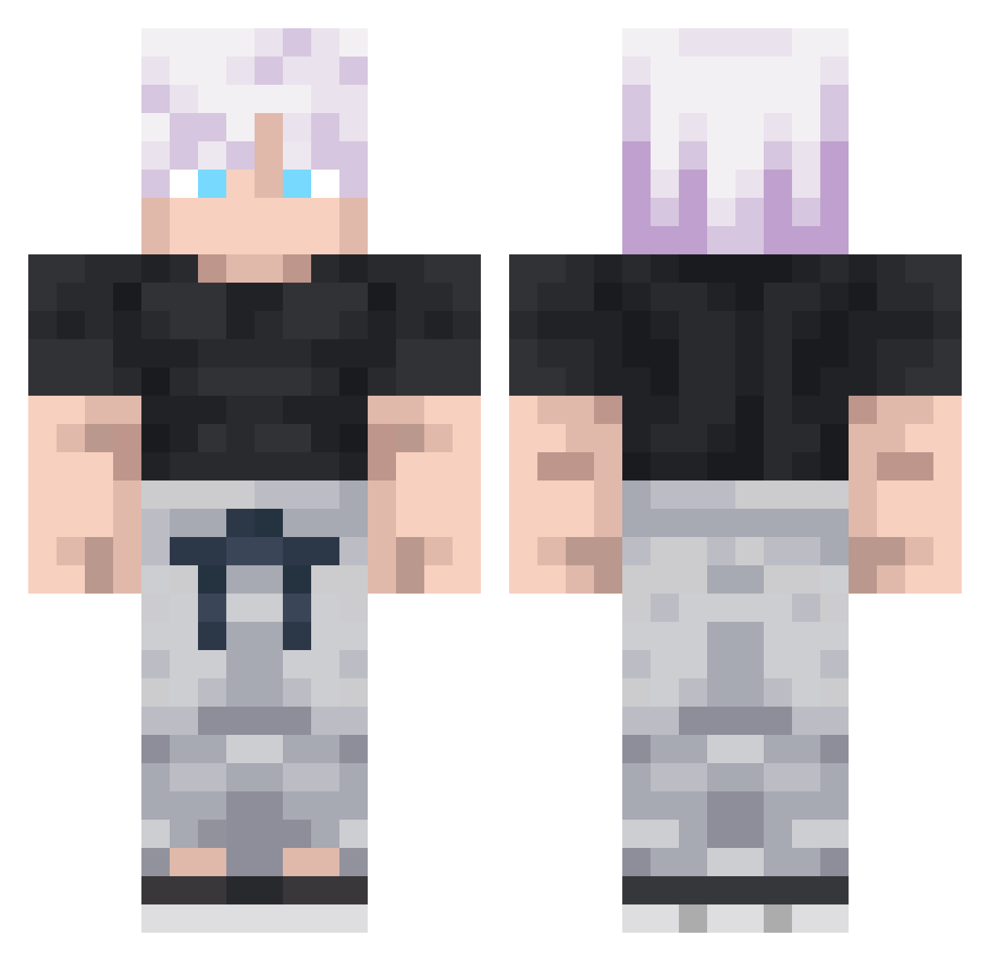 pro432_y Minecraft skin, front and back view