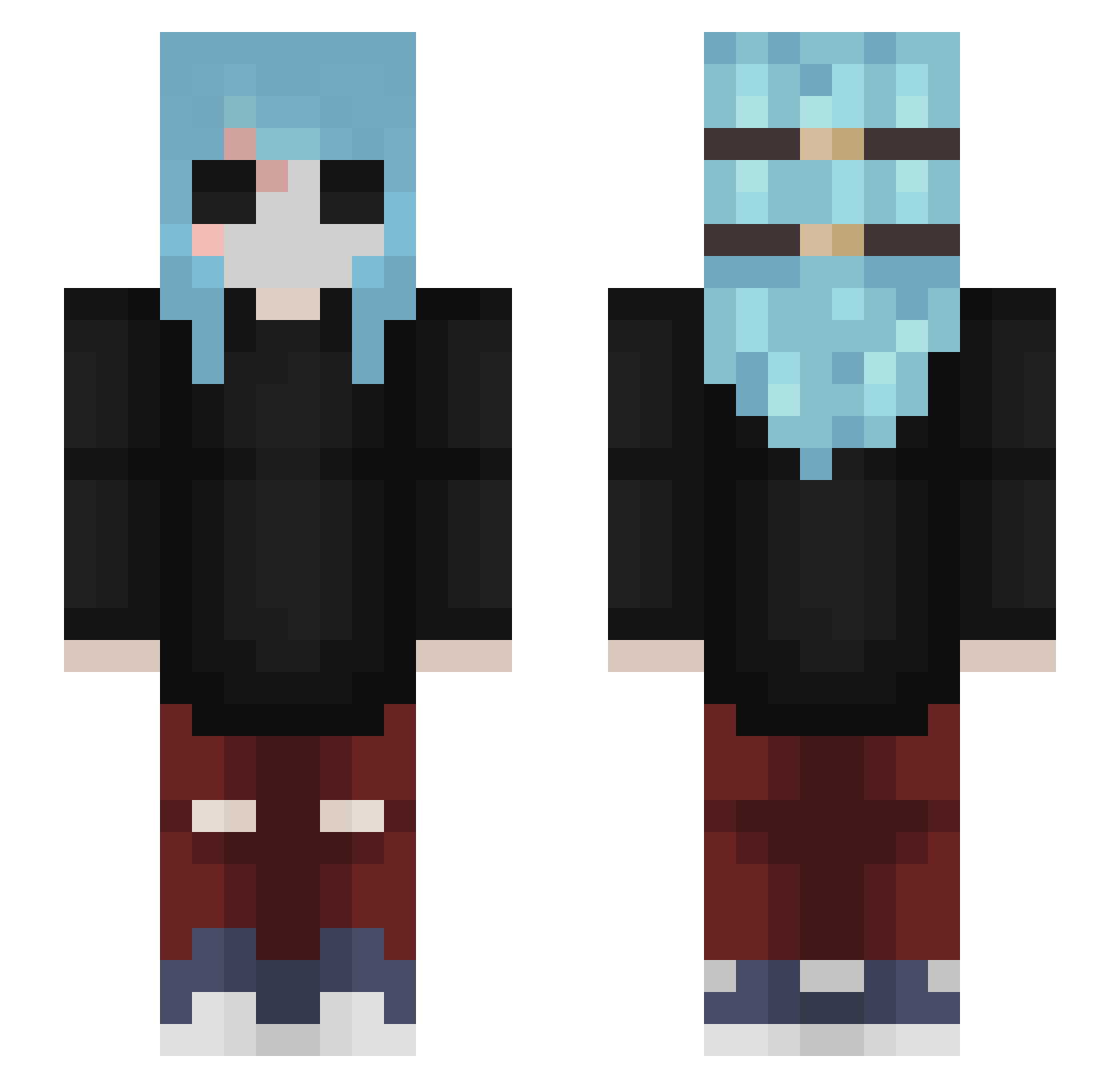 Goshi_ Minecraft skin, front and back view