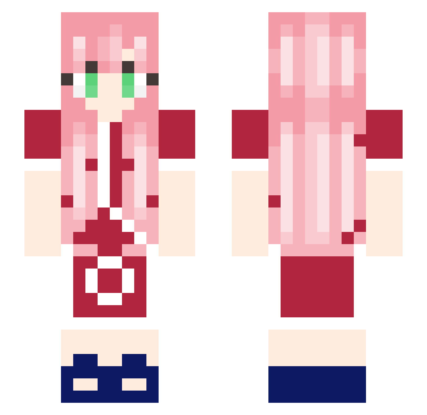 caioba071 Minecraft skin, front and back view