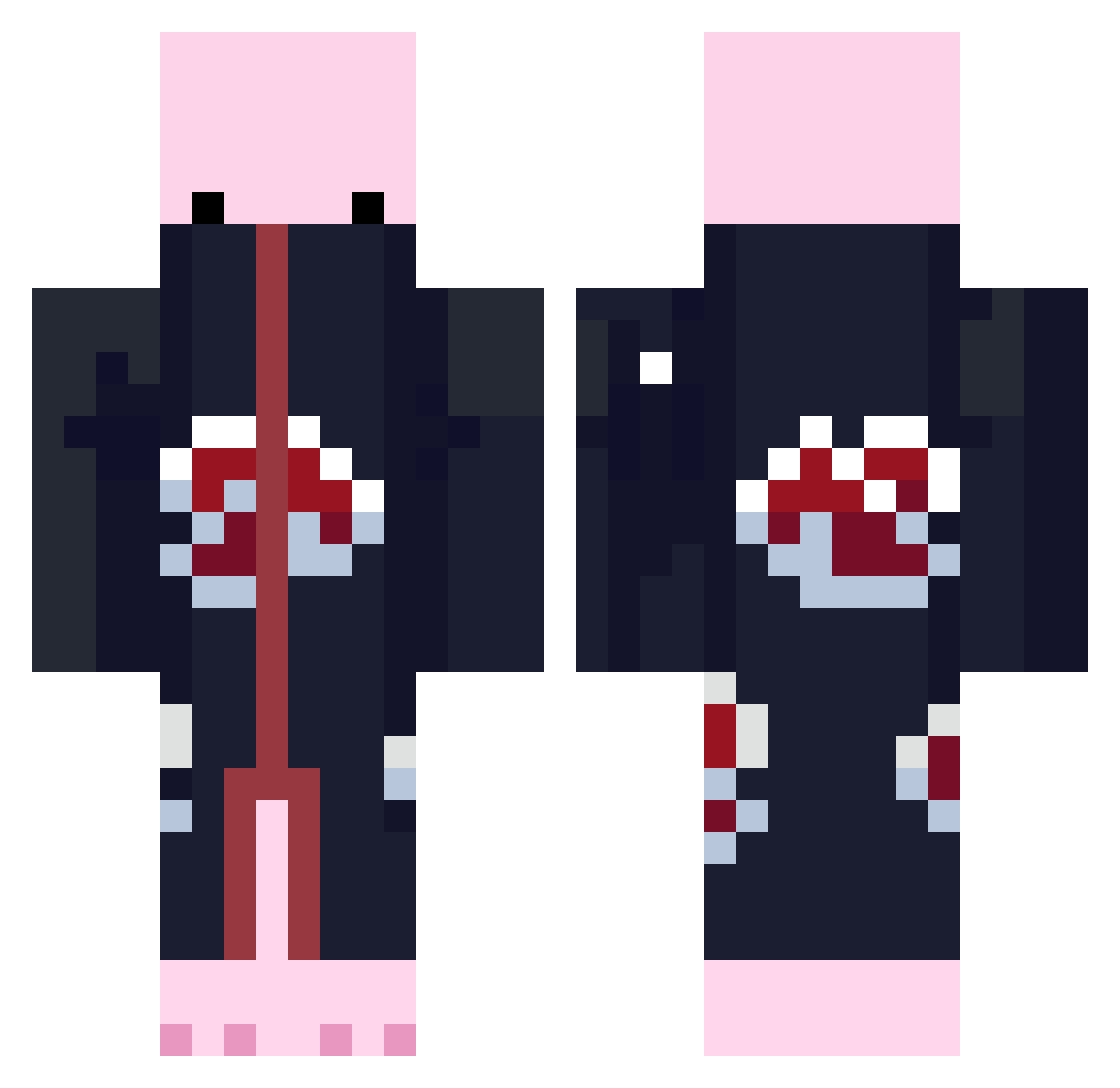 YEET_Jorge Minecraft skin, front and back view