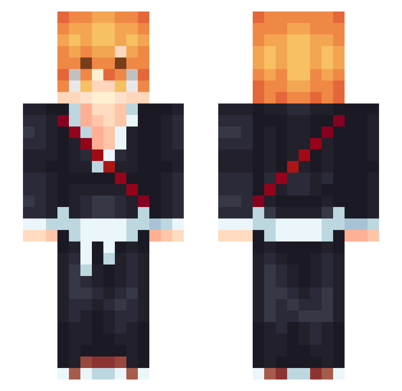 ViktorIsKonstig Minecraft skin, front and back view