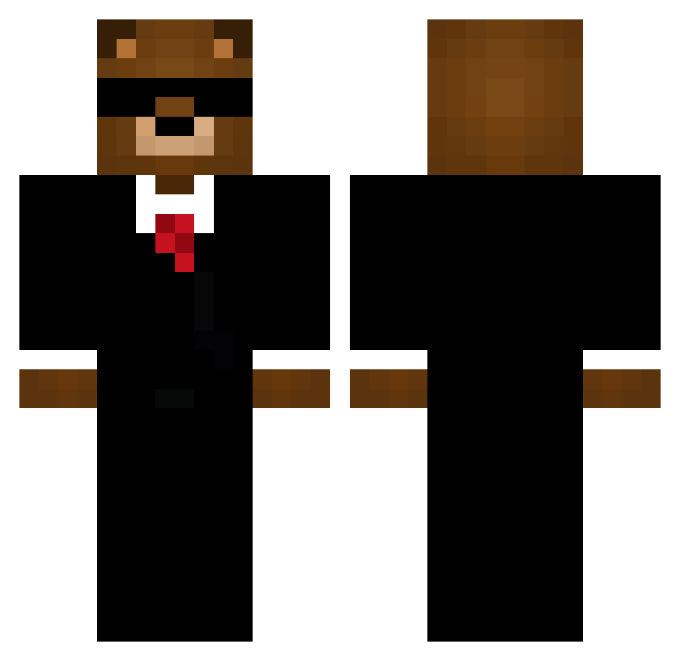 Sunkrizma Minecraft skin, front and back view
