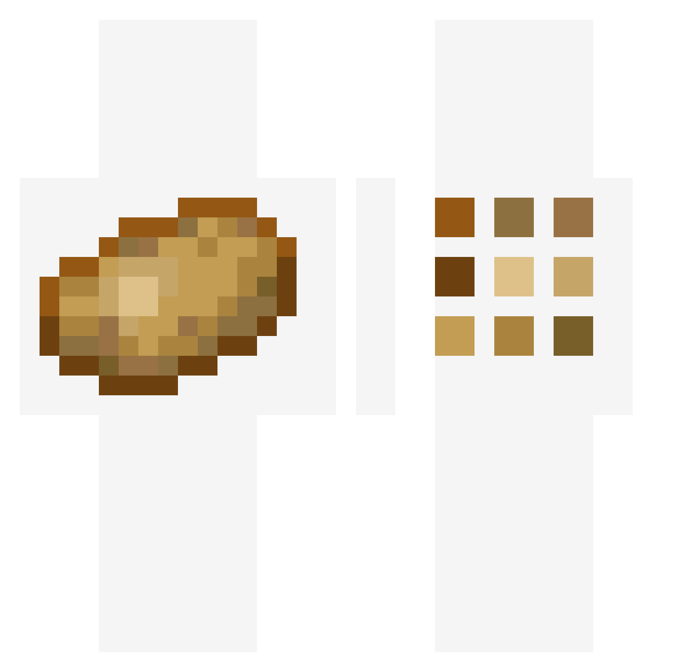 blockuout Minecraft skin, front and back view