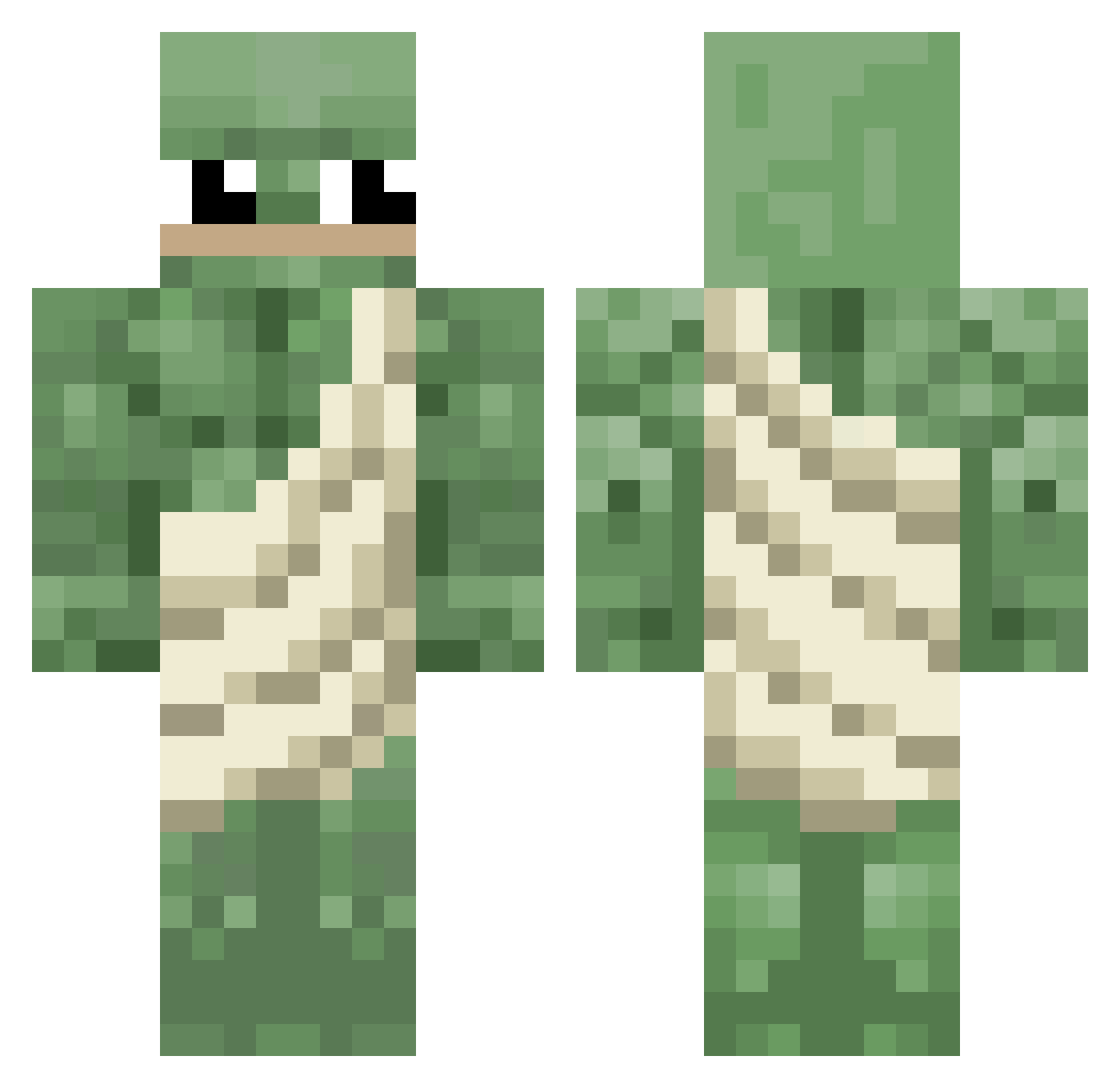 lilkk8007 Minecraft skin, front and back view