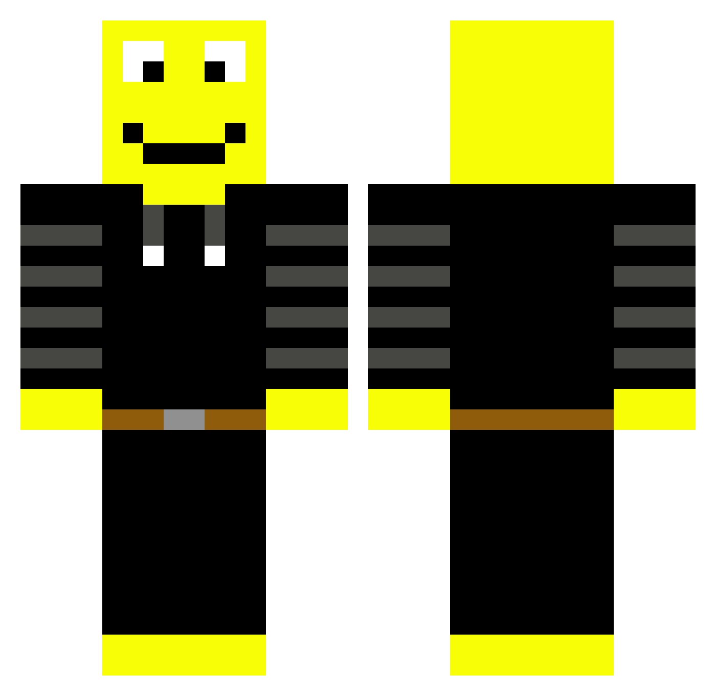 GoetterSpeiseFY Minecraft skin, front and back view