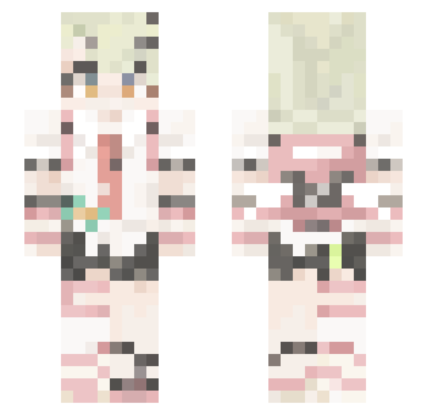 emrisu Minecraft skin, front and back view