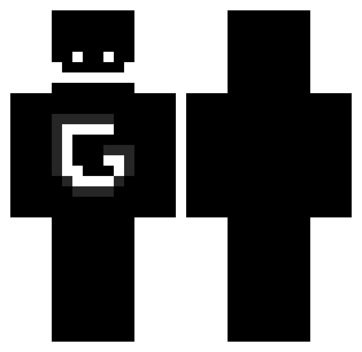 hwicoli Minecraft skin, front and back view
