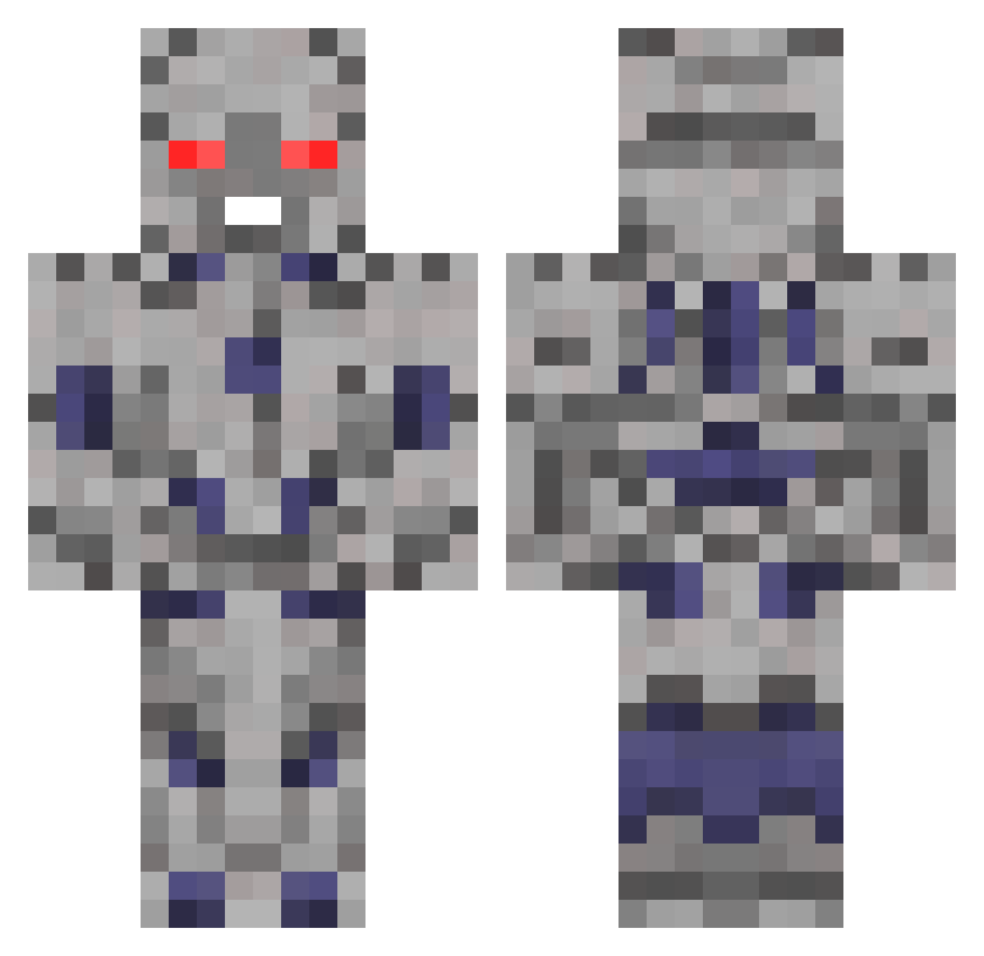 Megatron_1023 Minecraft skin, front and back view