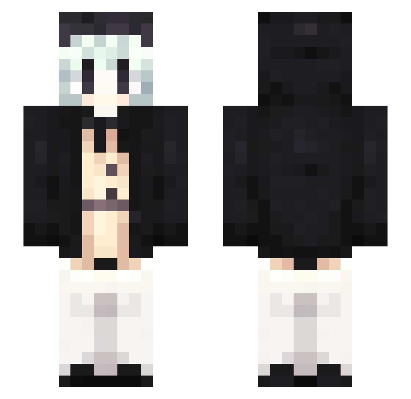 sunnysvl Minecraft skin, front and back view