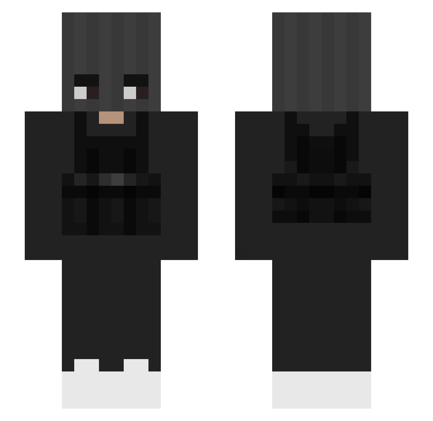 sensikasikual Minecraft skin, front and back view