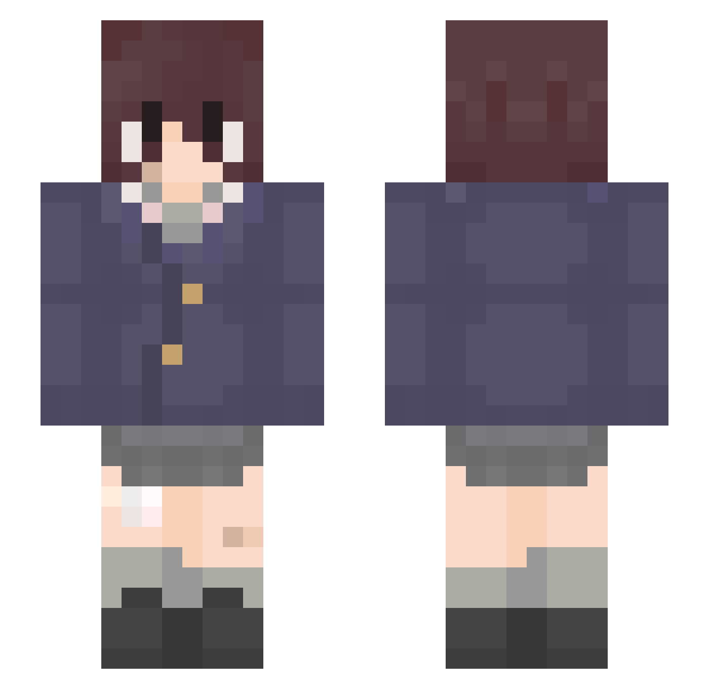 The_Marvelous67 Minecraft skin, front and back view