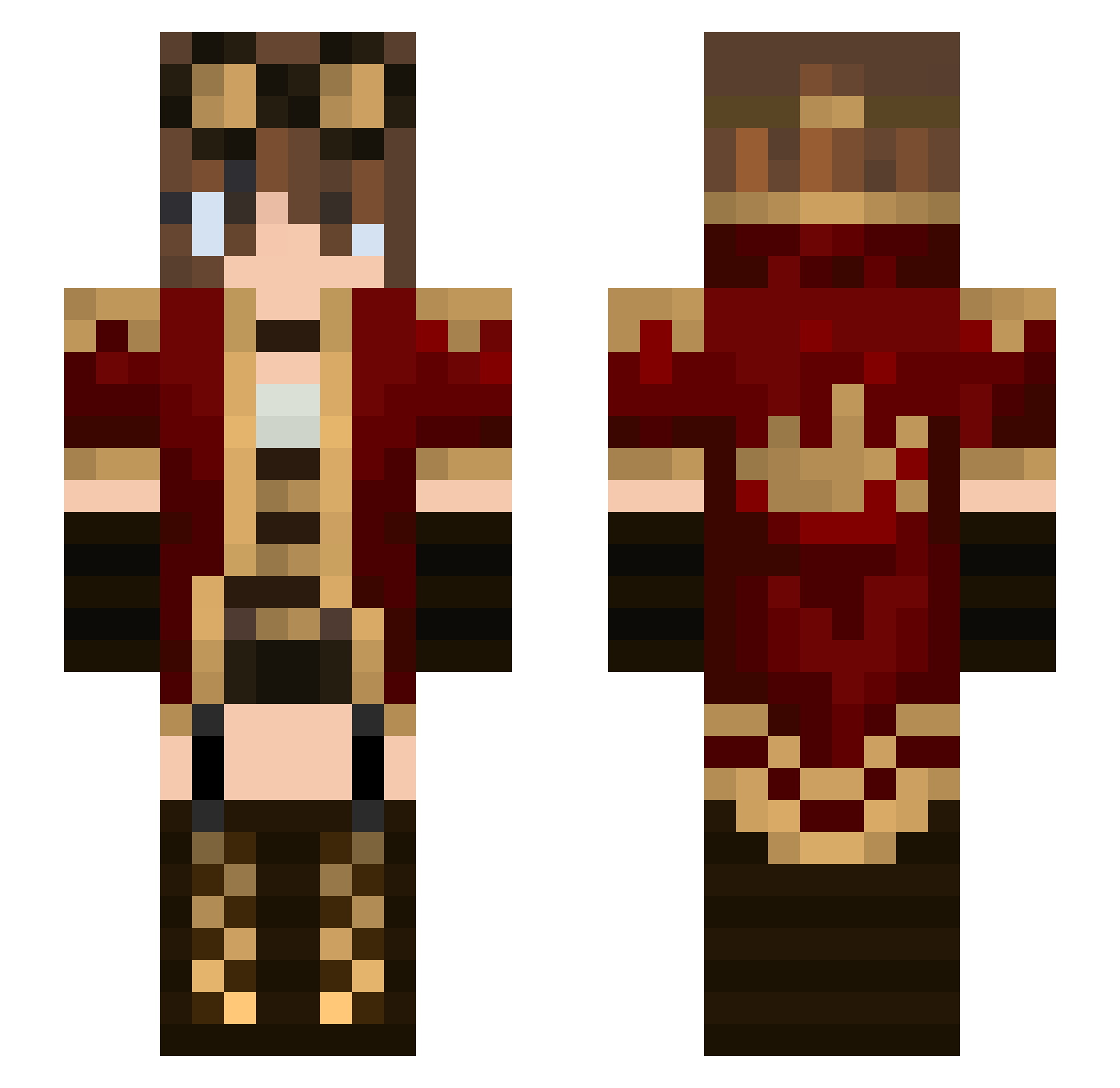 SourLemonnn Minecraft skin, front and back view