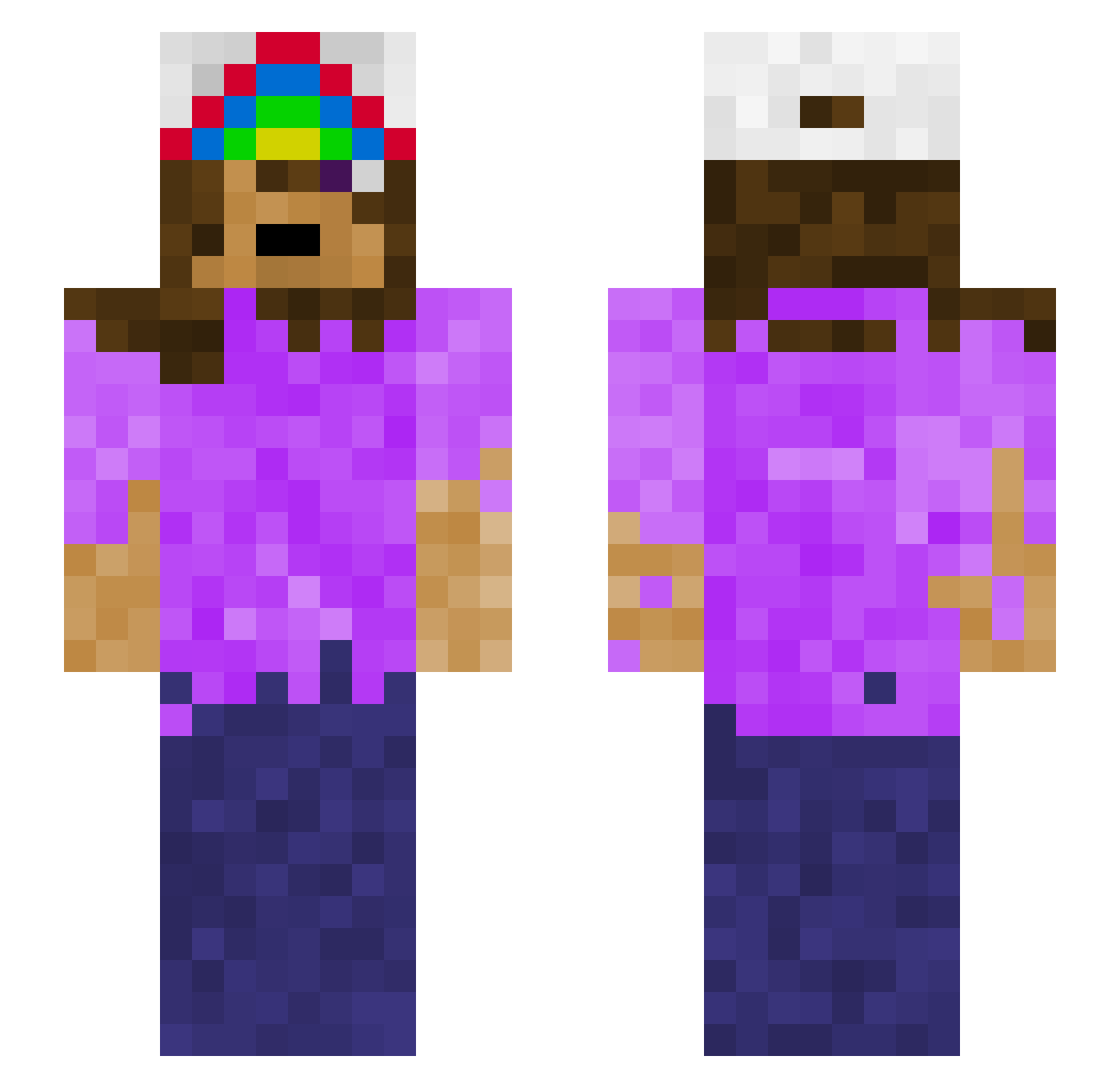 GabrielCamposh Minecraft skin, front and back view