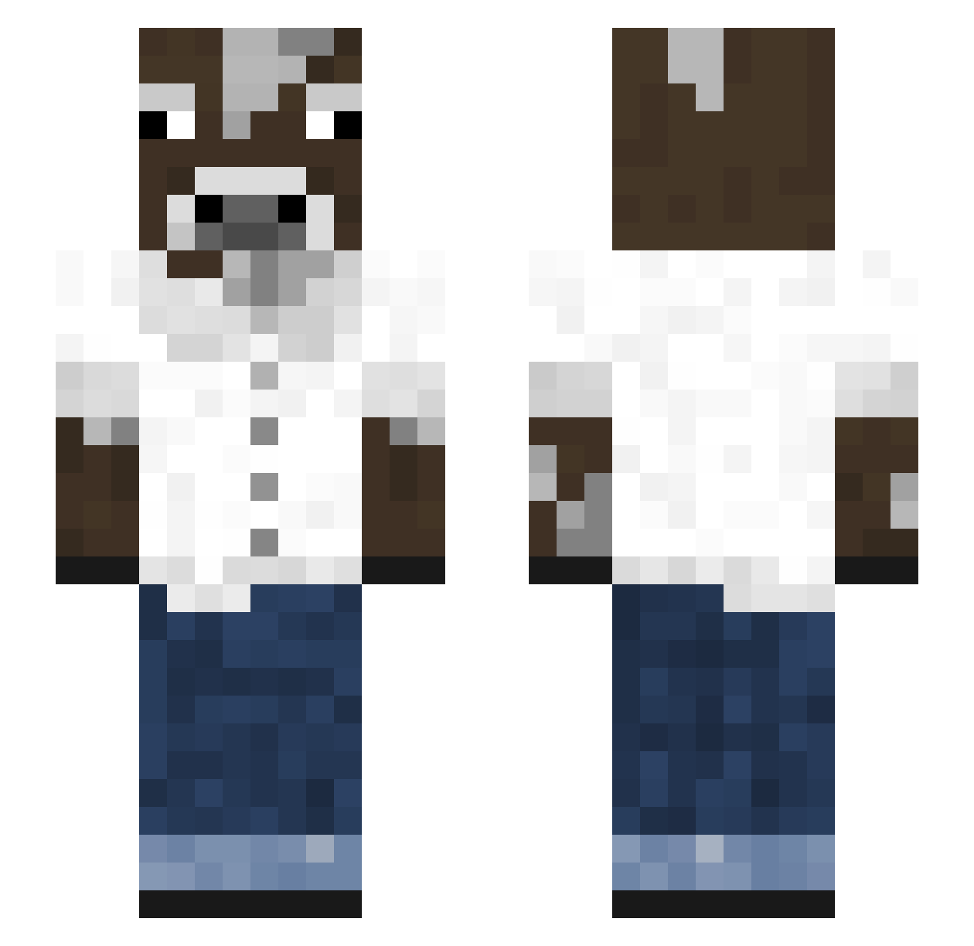 1am3p1k Minecraft skin, front and back view
