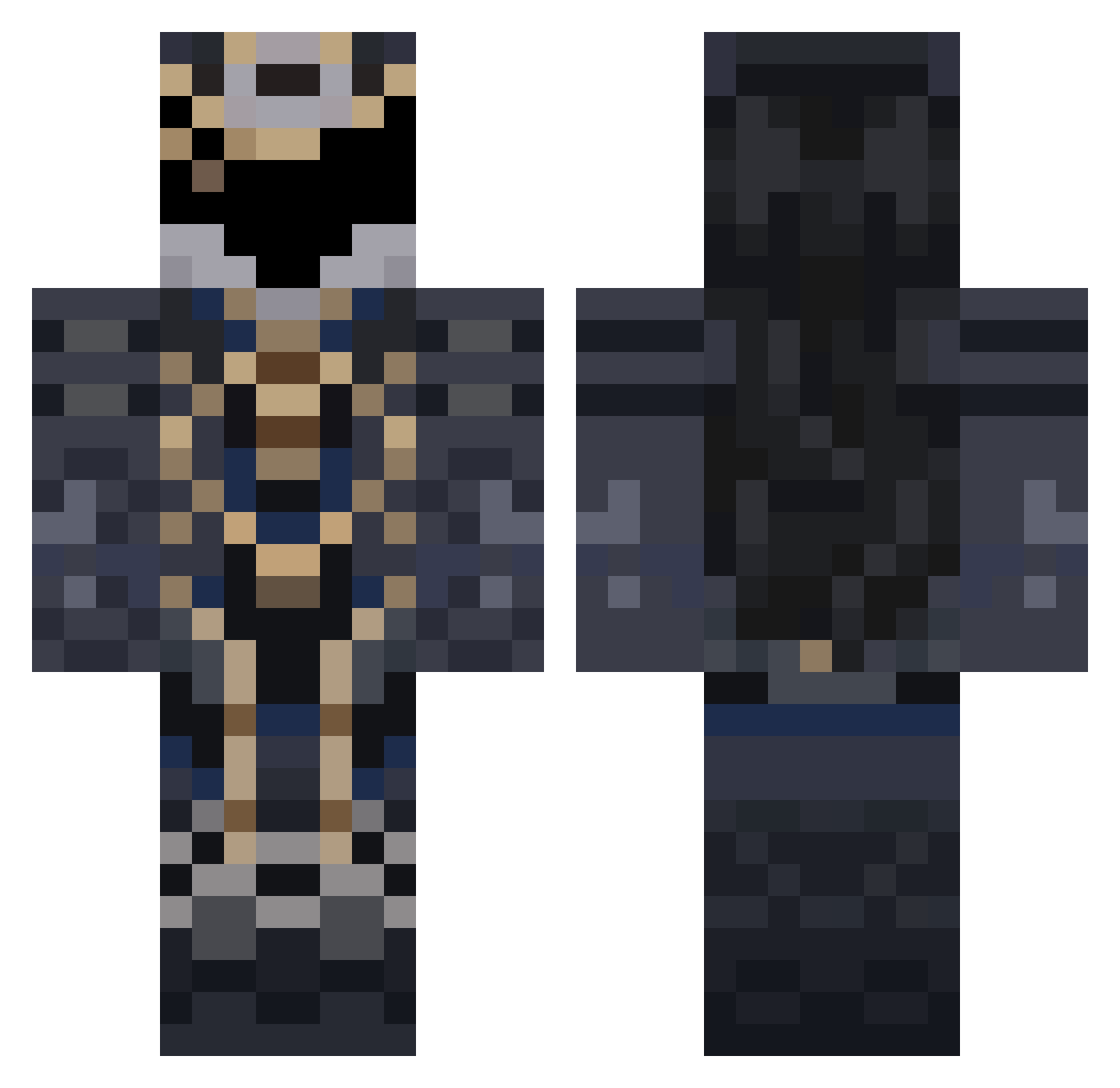 Zephyrot_ Minecraft skin, front and back view
