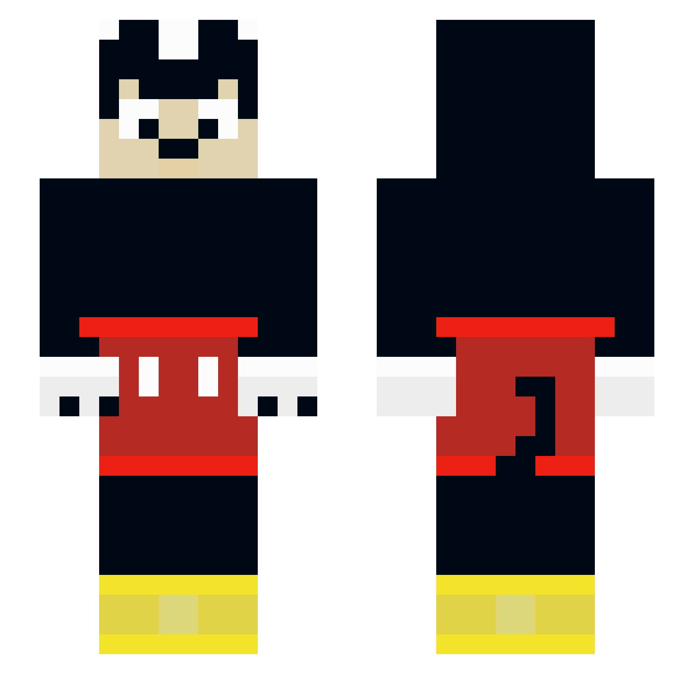 ForSabrina Minecraft skin, front and back view