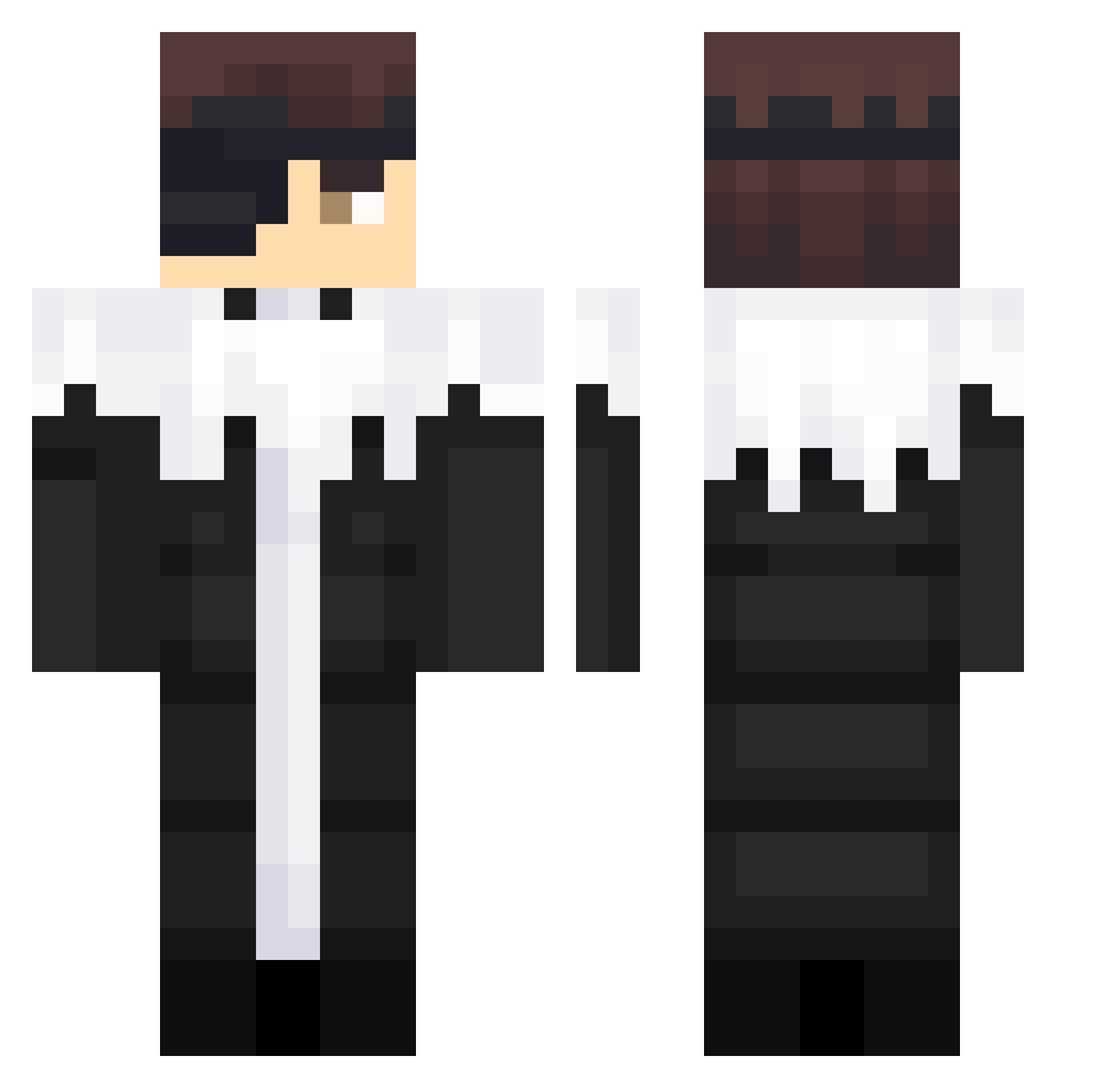 EspritAizen Minecraft skin, front and back view