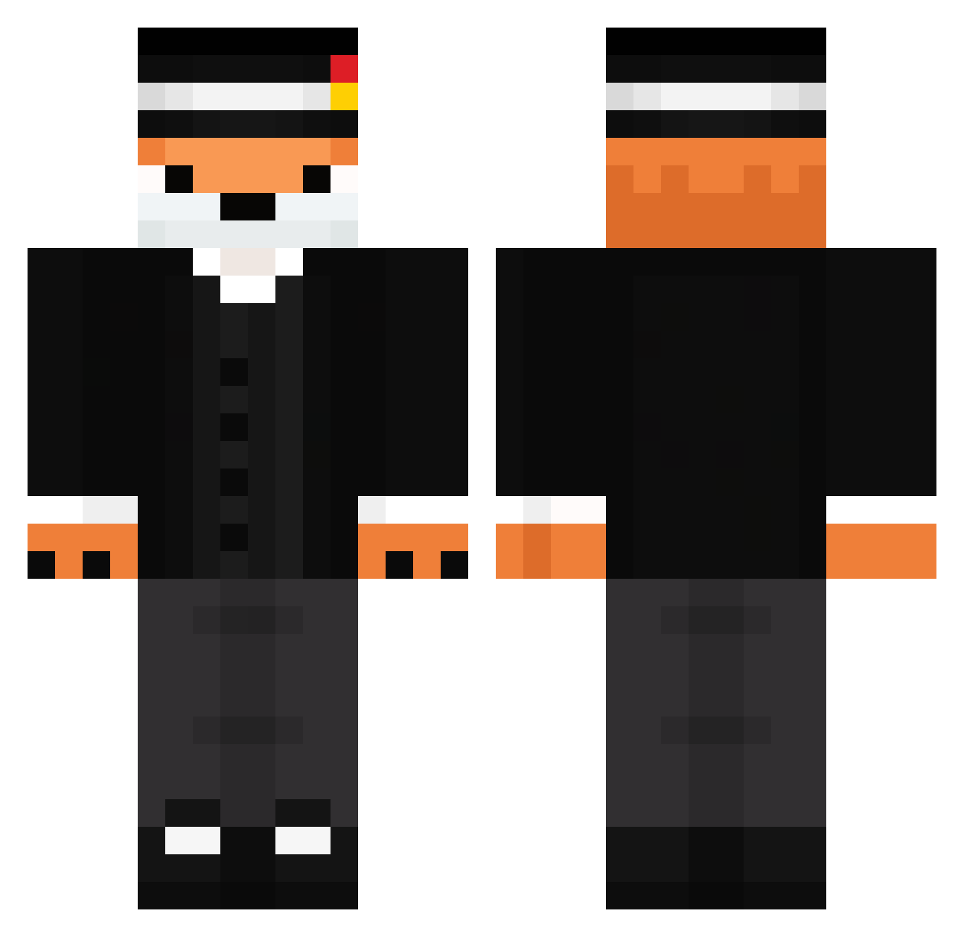 nm3226 Minecraft skin, front and back view