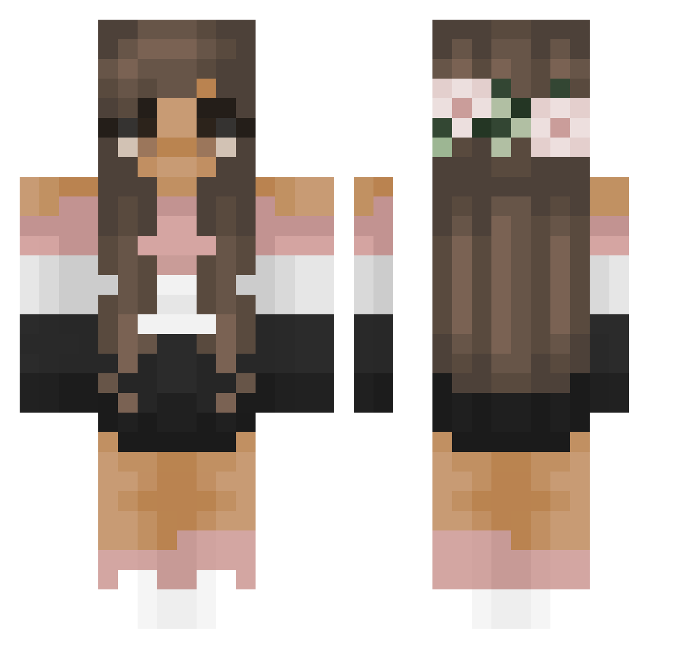 Somerandomlol Minecraft skin, front and back view