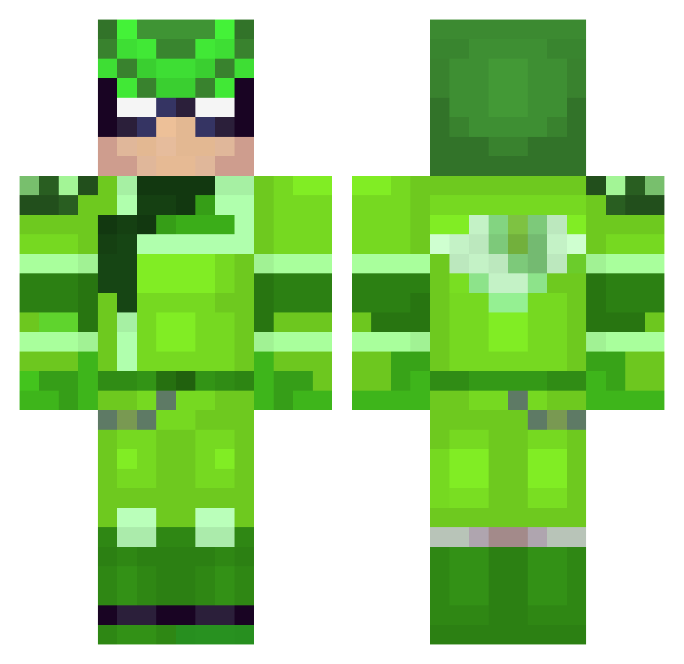 simon62821 Minecraft skin, front and back view