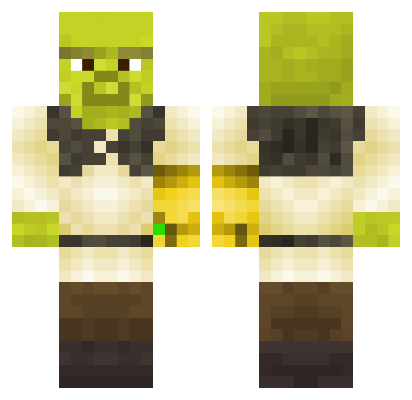 Murjaanikunkku Minecraft skin, front and back view