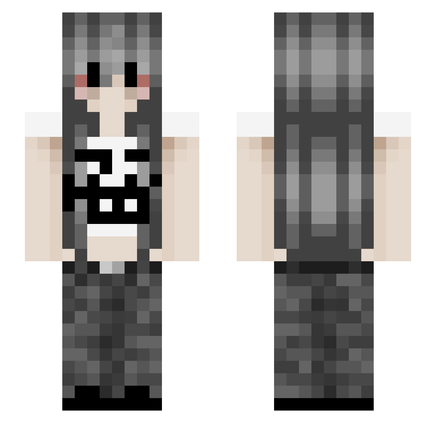 Toshii_33 Minecraft skin, front and back view