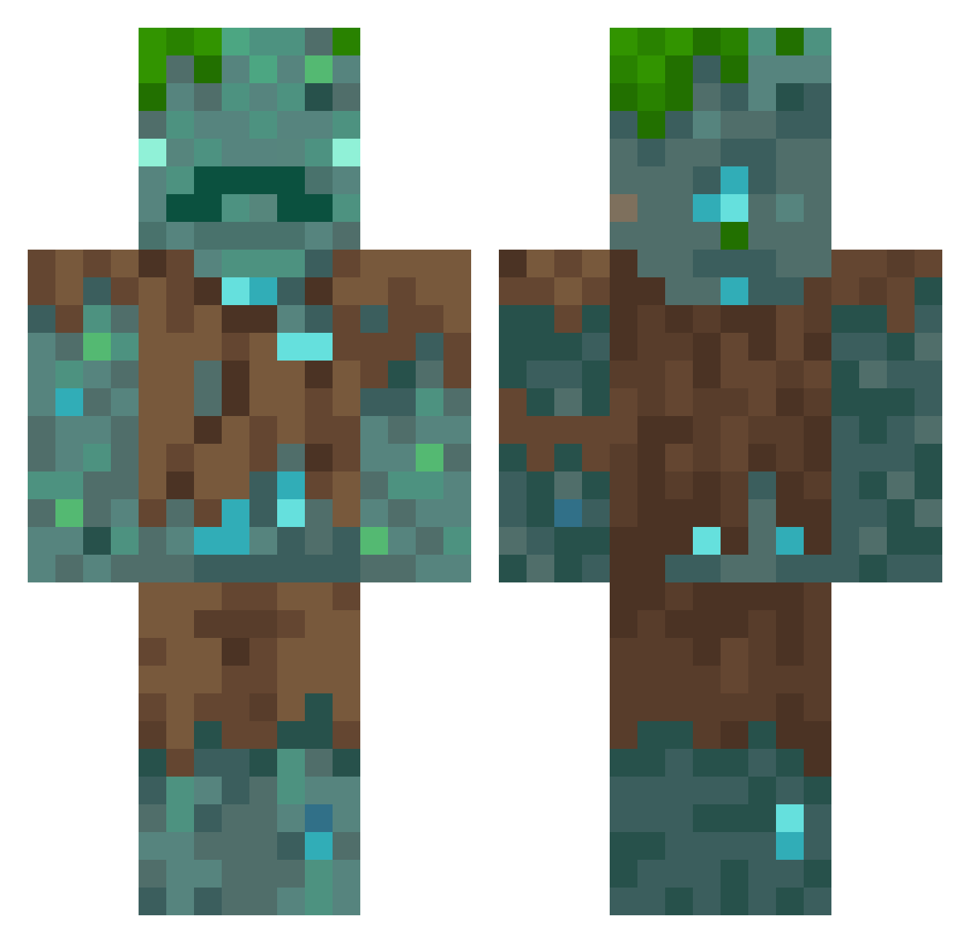 Maxwell_moh Minecraft skin, front and back view