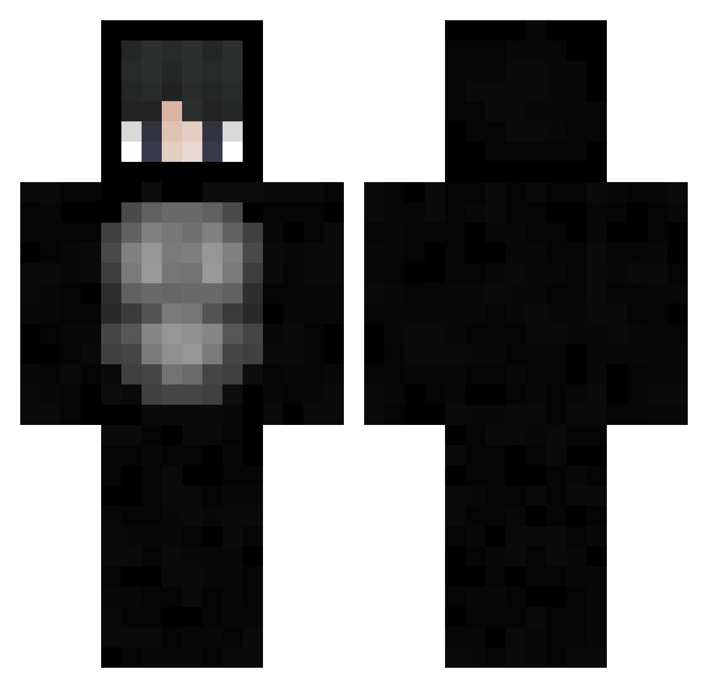 Sunkist Minecraft skin, front and back view