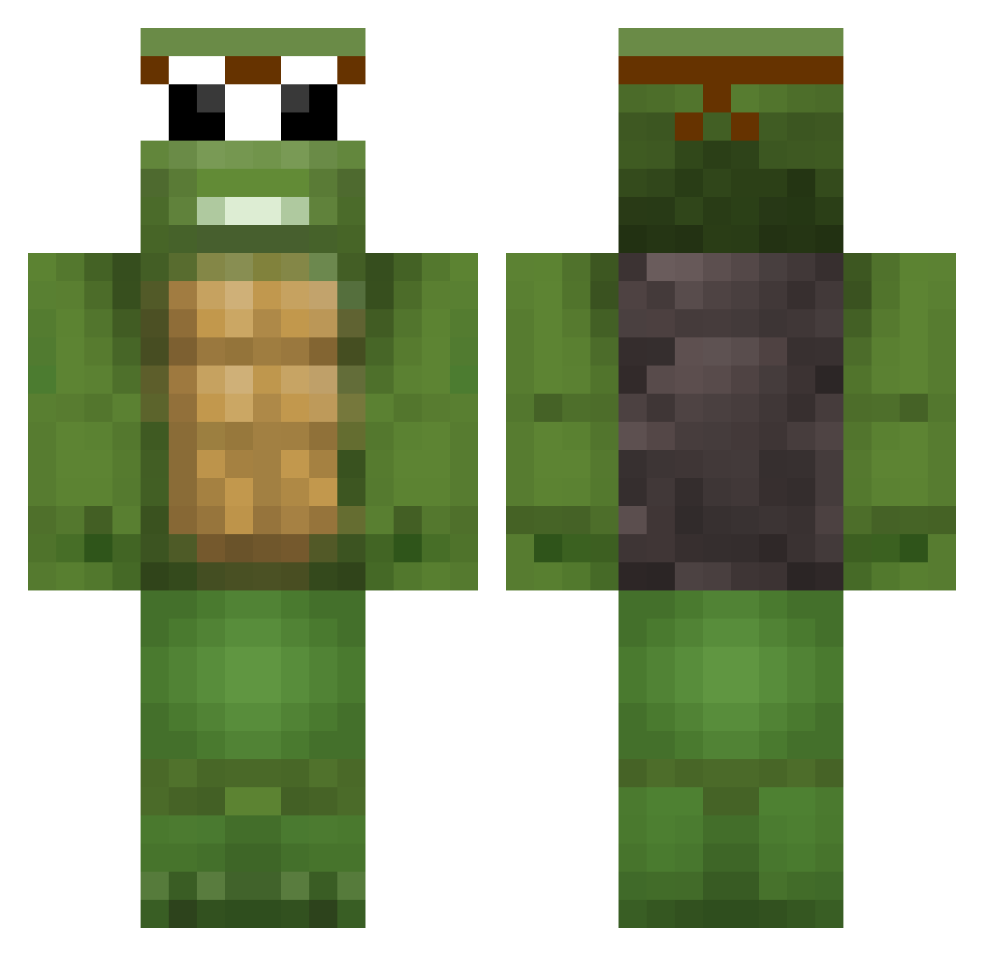 gizmo387 Minecraft skin, front and back view