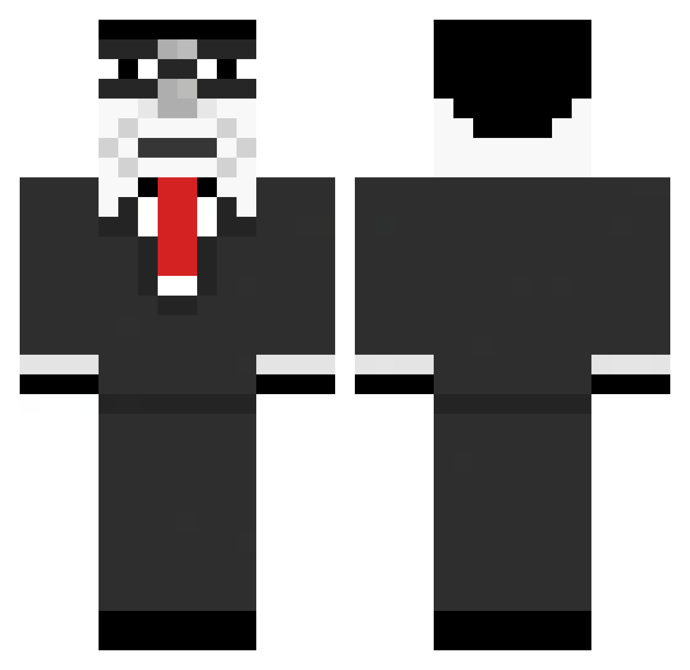 MFJ4 Minecraft skin, front and back view