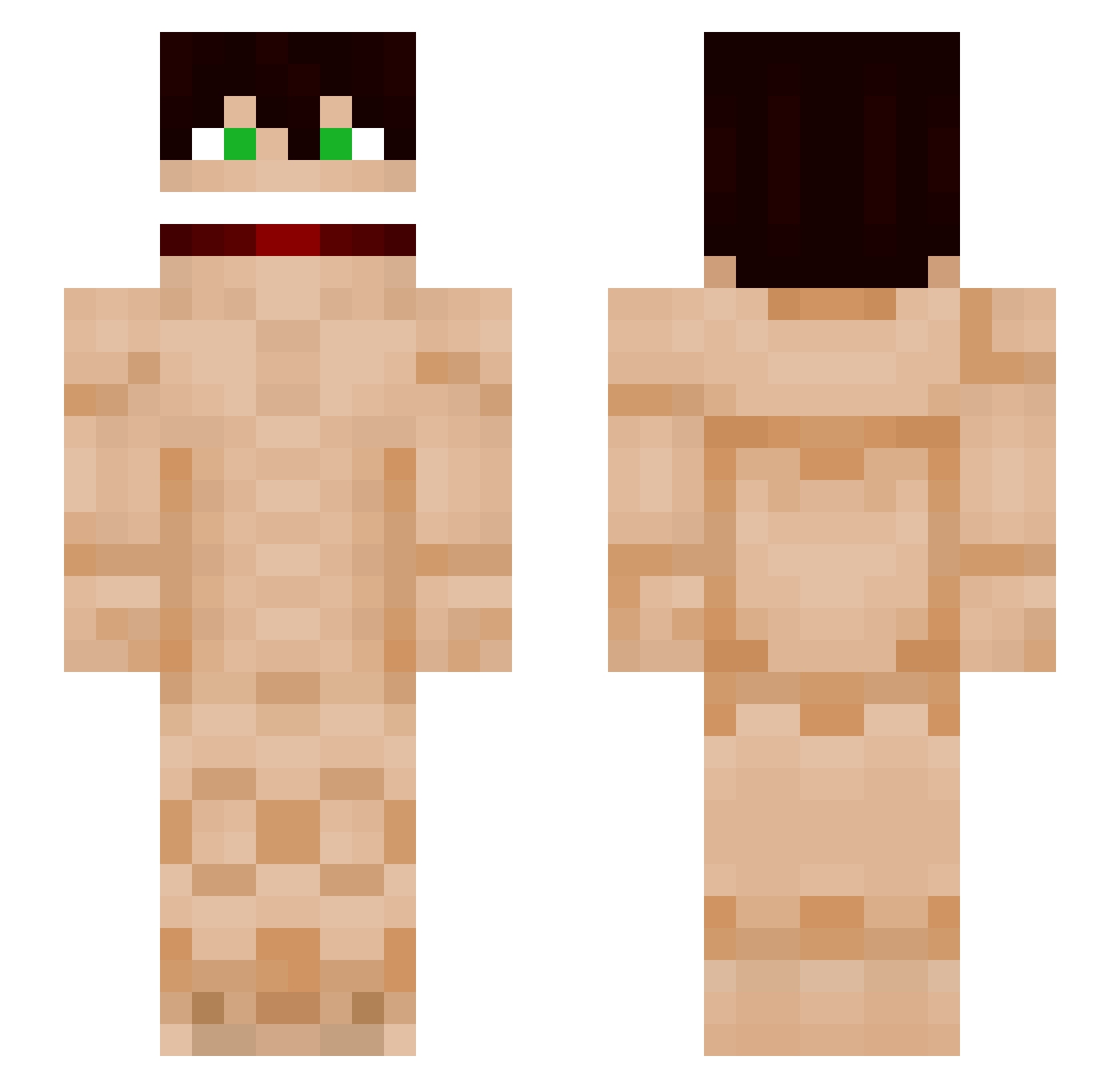 ThorfinnK Minecraft skin, front and back view