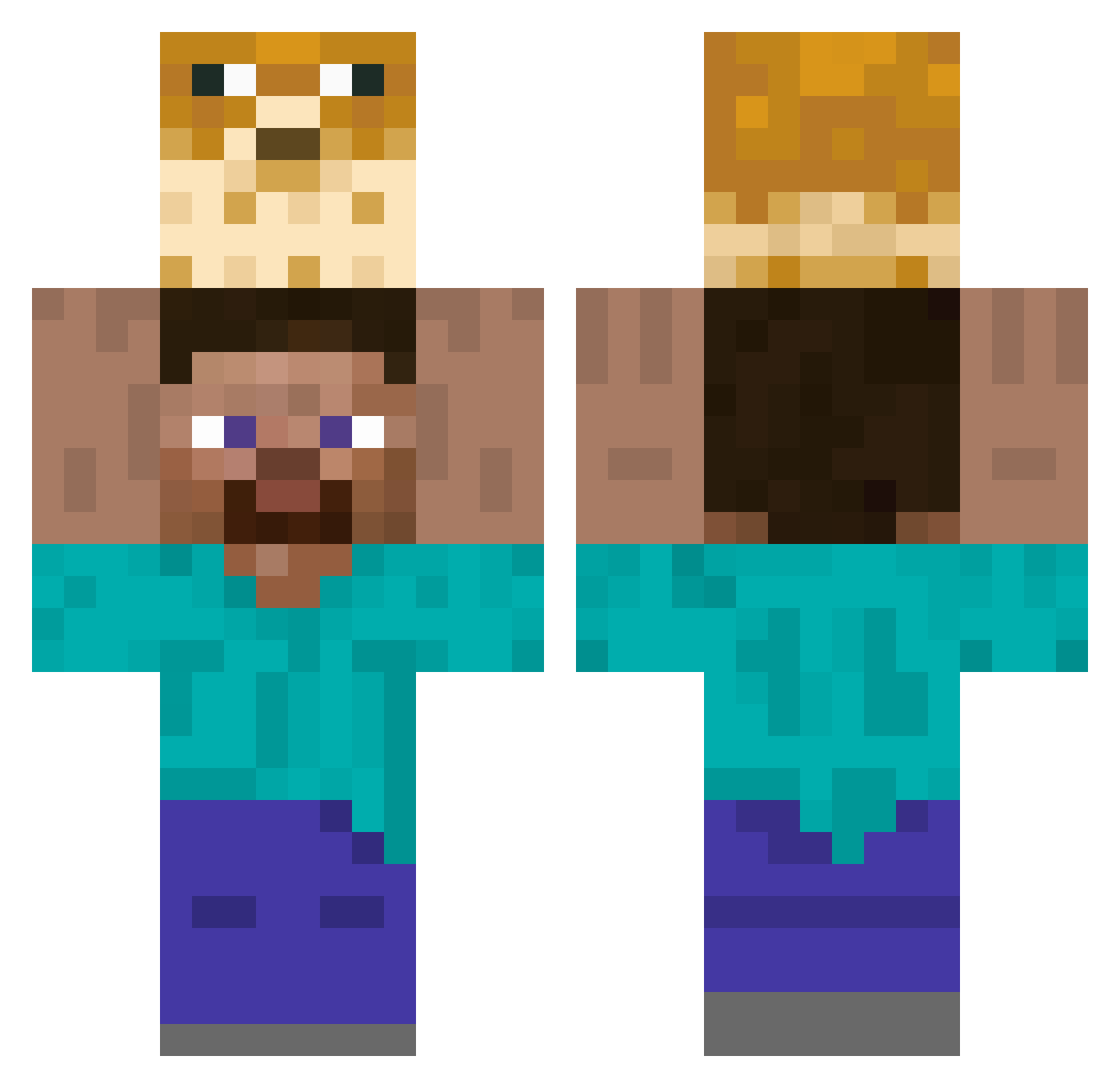 empoleon621 Minecraft skin, front and back view