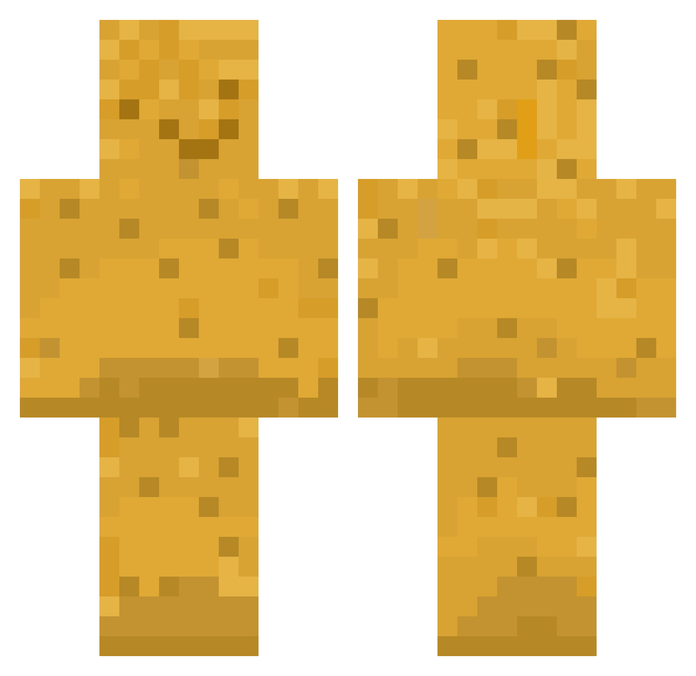 Miocloud Minecraft skin, front and back view