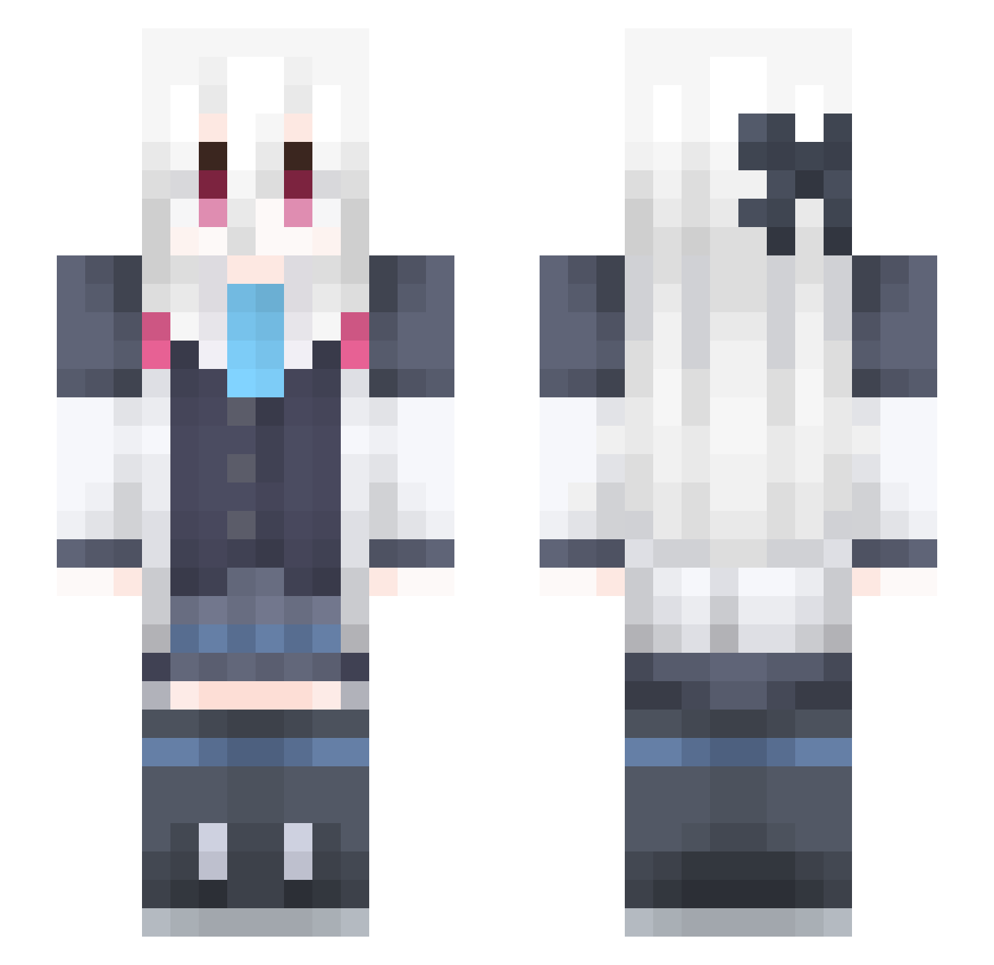 NIhahahahaha Minecraft skin, front and back view