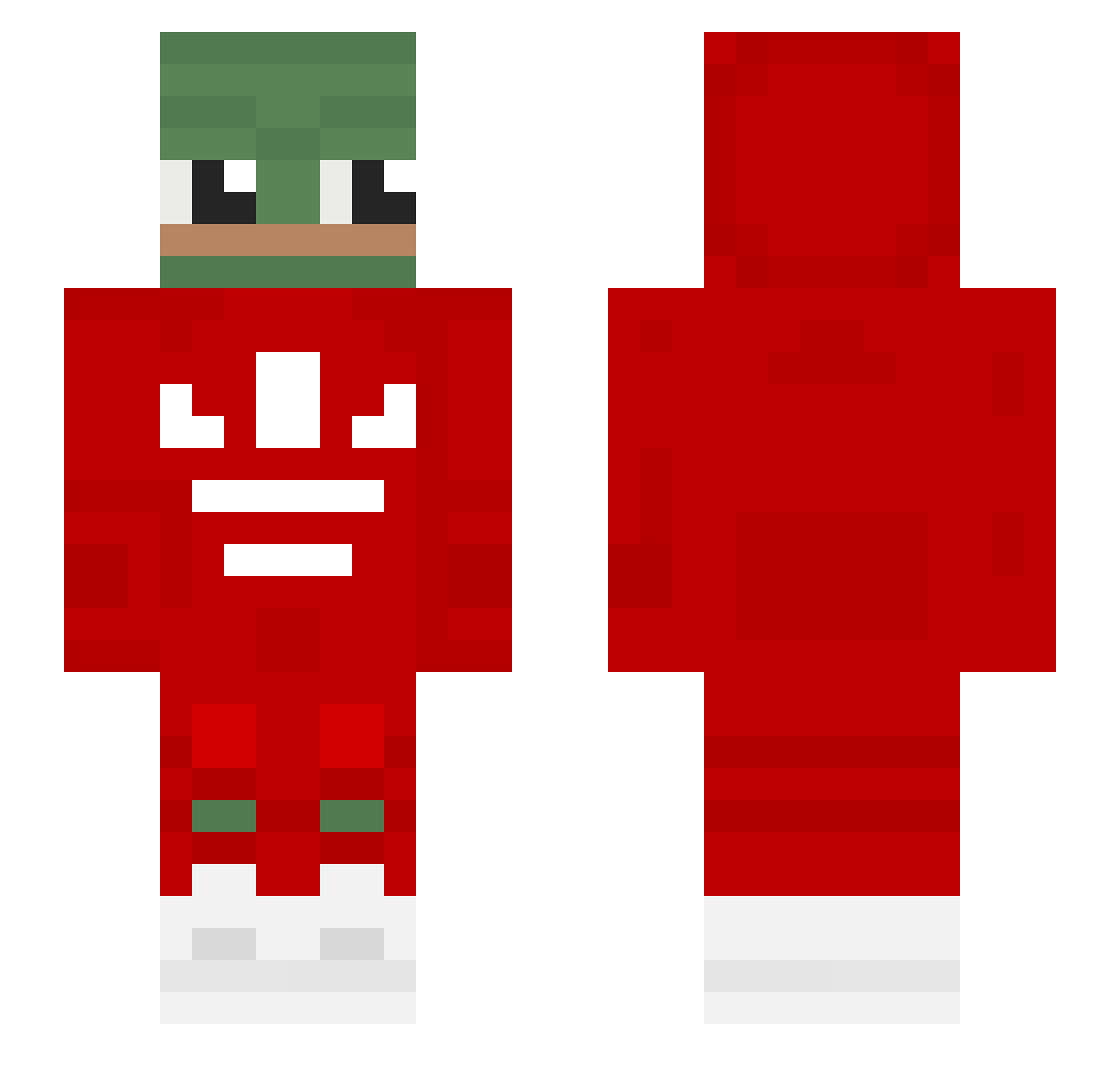 Stylee Minecraft skin, front and back view