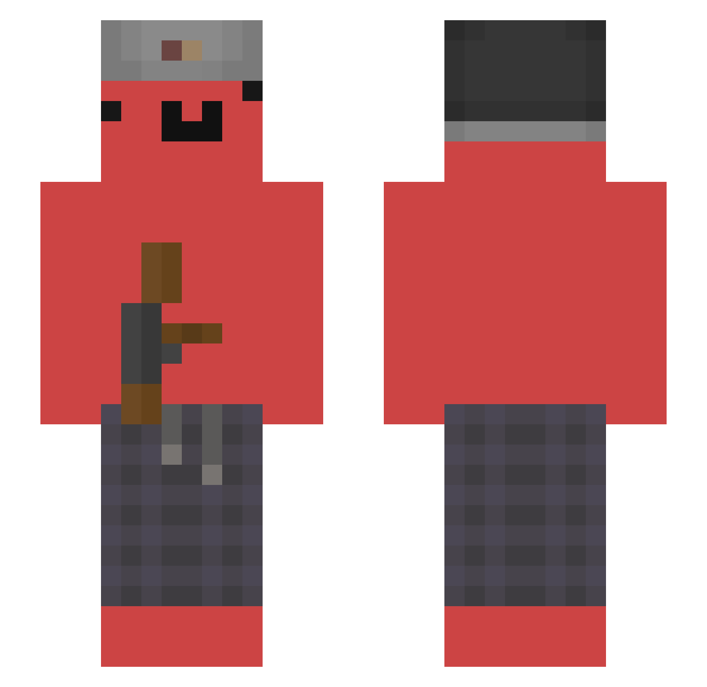 yCotoco Minecraft skin, front and back view
