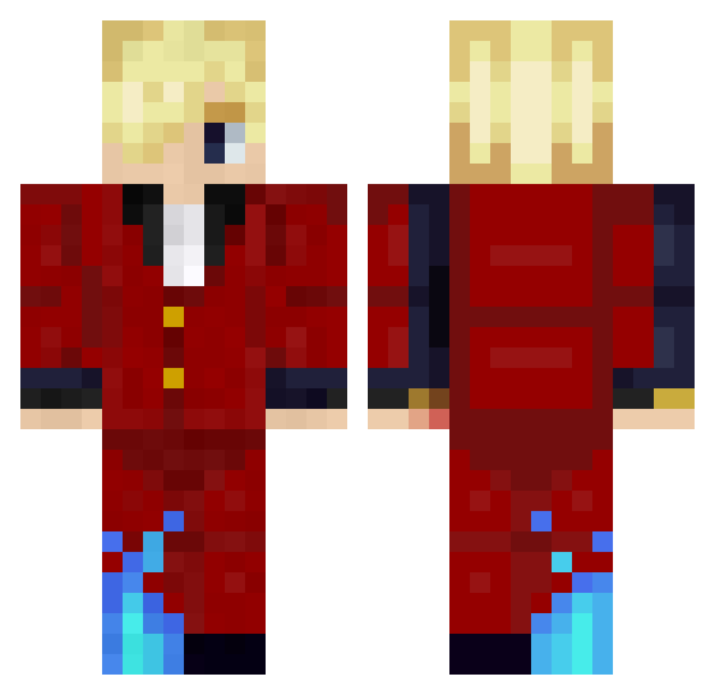 kunieeeeeeeeeee Minecraft skin, front and back view