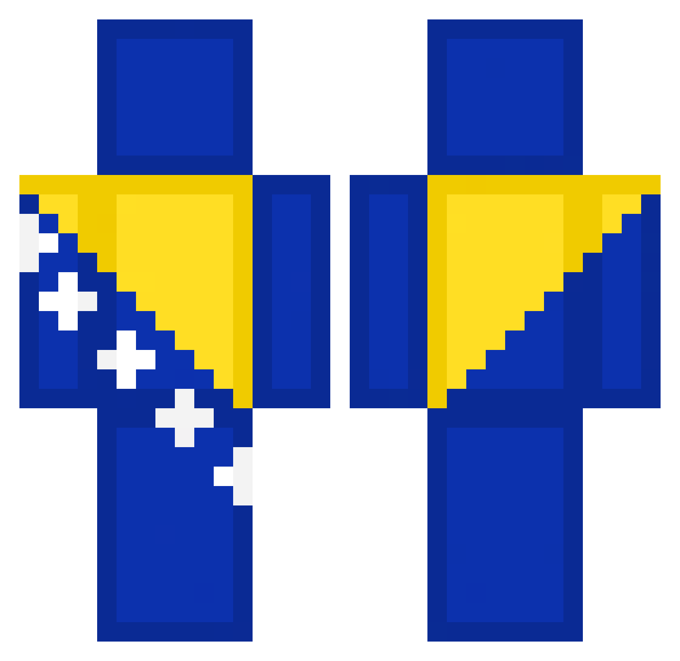 Arnel356 Minecraft skin, front and back view