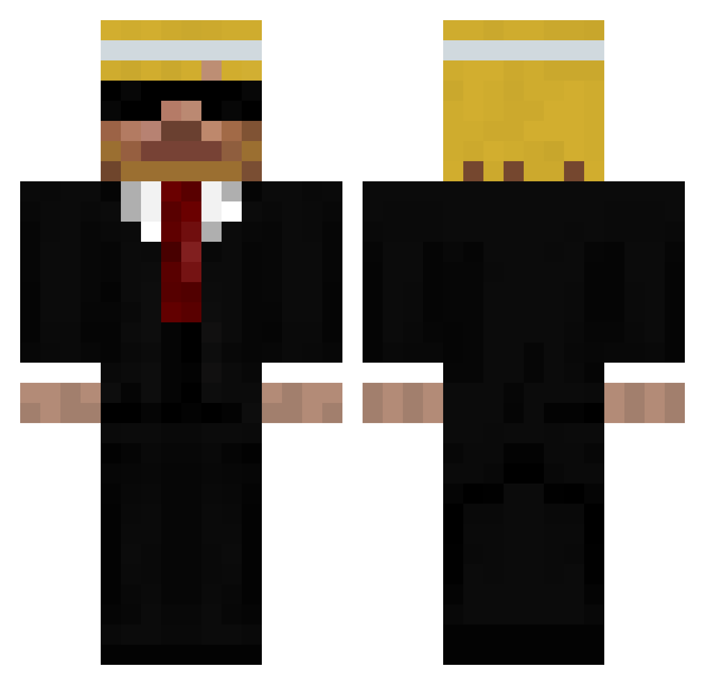 oasobi Minecraft skin, front and back view