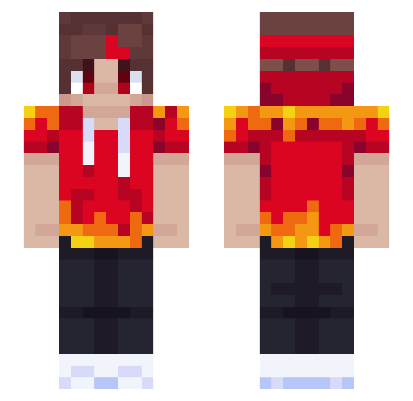 CHOOOSEN Minecraft skin, front and back view
