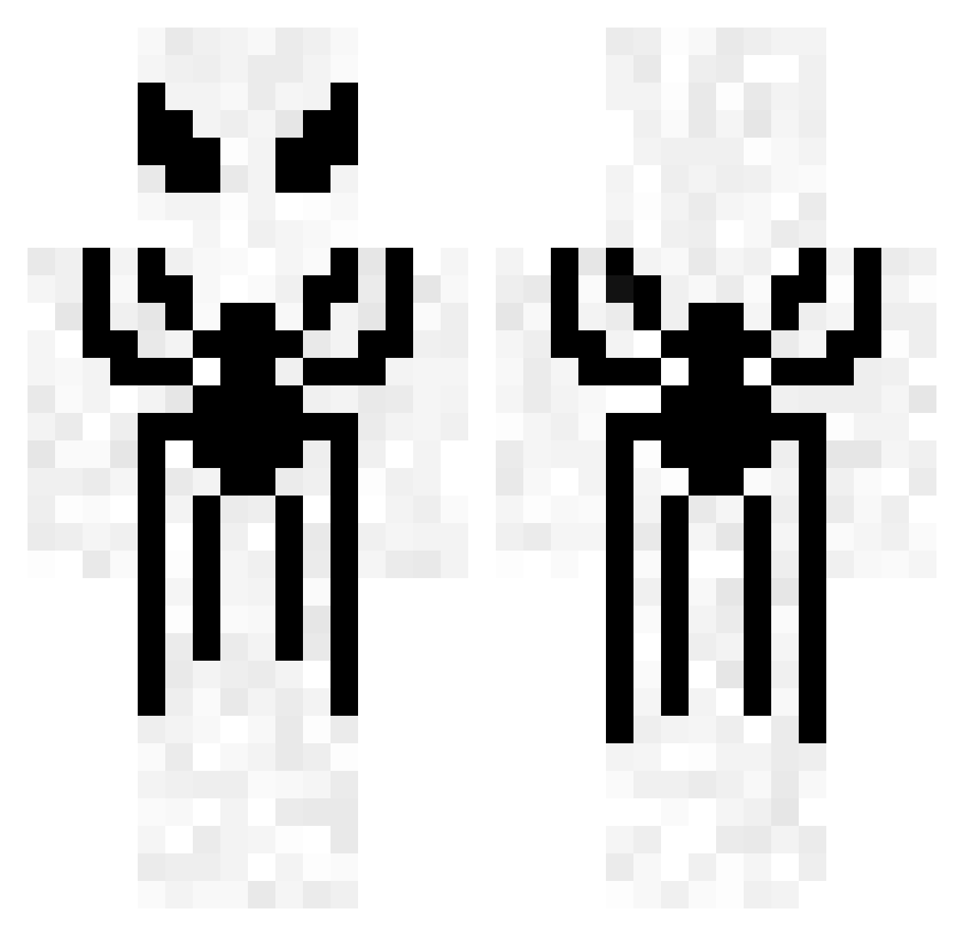 AmaBozdunKi Minecraft skin, front and back view