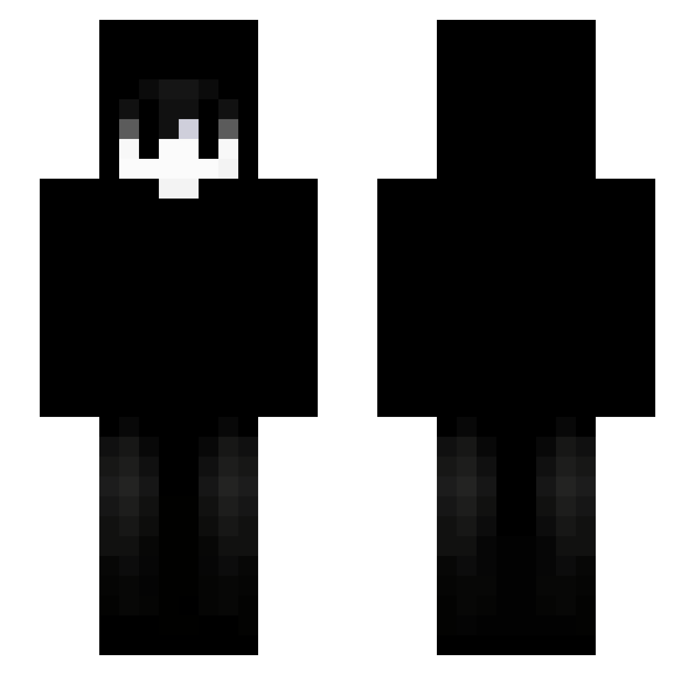 DortHit_IJJ5B22y Minecraft skin, front and back view