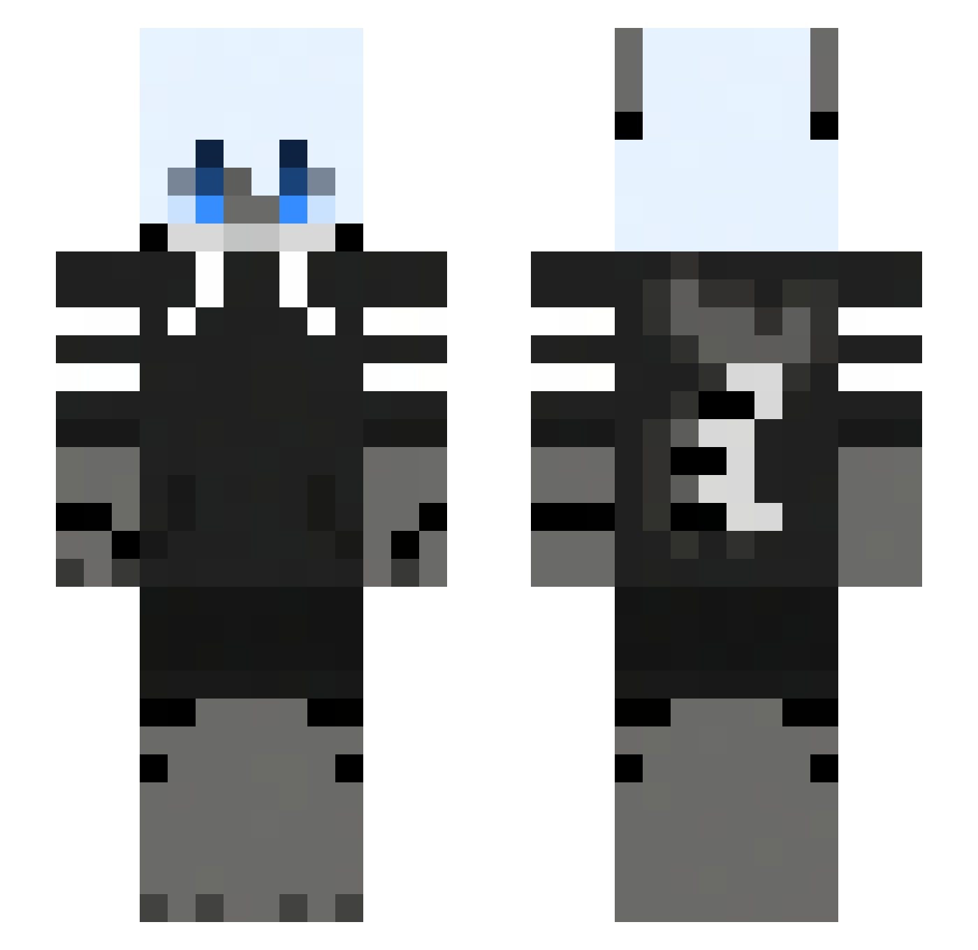 StopperCopper Minecraft skin, front and back view