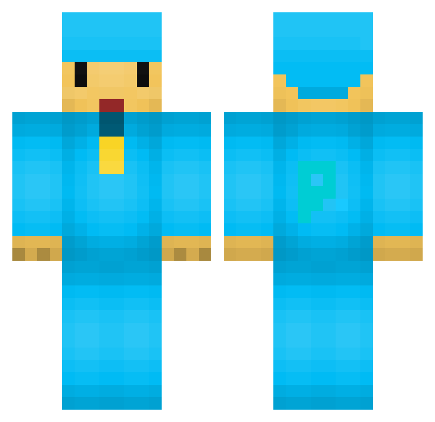 Mr_Ediedu264 Minecraft skin, front and back view