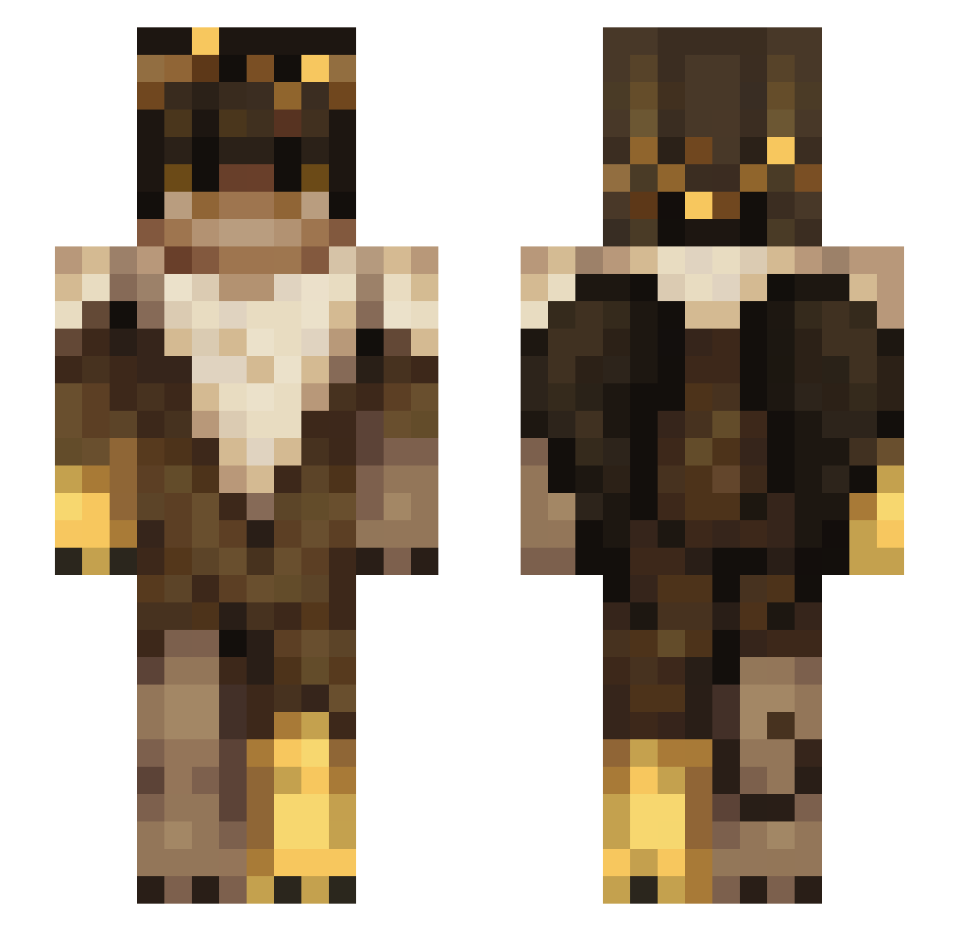 emt1ro Minecraft skin, front and back view
